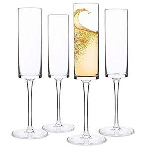 🆕 Champagne Flutes Set of 4 New in Box